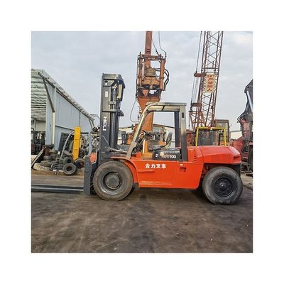2012年 ヘリ 10トンのディーゼルエンジンフォークリフト 10000kg容量と通常のフォーク長さ