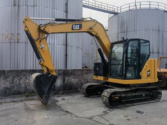 日本からの原始液圧バルブとゴムレール付きの中古キャット307.5掘削機