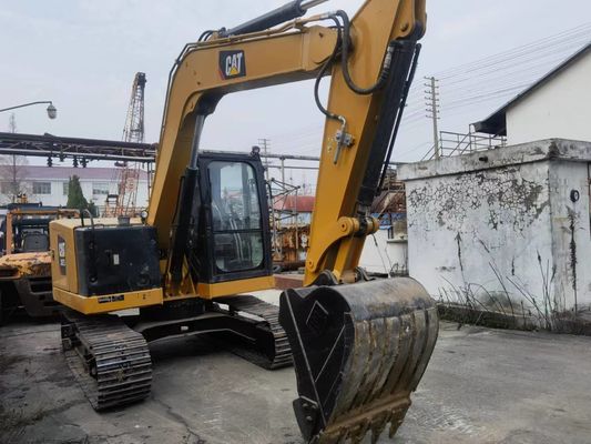 日本からの原始液圧バルブとゴムレール付きの中古キャット307.5掘削機