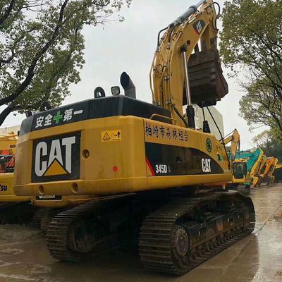 元の水力シリンダーと2001~4000時間の作業時間を持つ中古の CAT 345D 掘削機