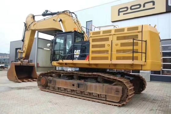 74000 KG CAT 374F 地を移動する掘削機 建設作業用の古用掘削機