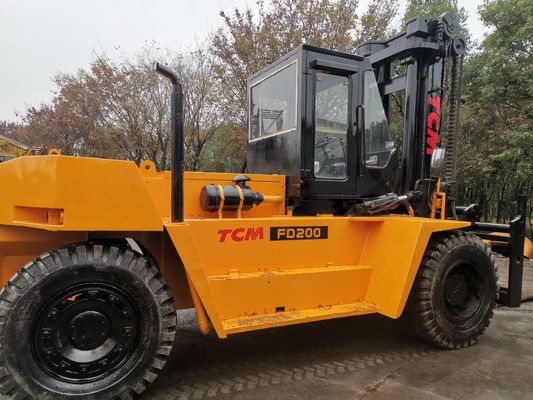 TCM 20トンのディーゼルフォークリフト FD200 FD250 容器用 重荷用 良好な状態