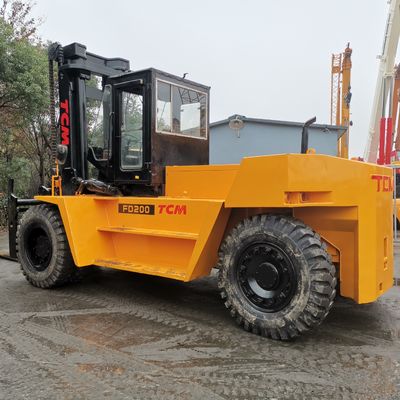 TCM 20トンのディーゼルフォークリフト FD200 FD250 容器用 重荷用 良好な状態