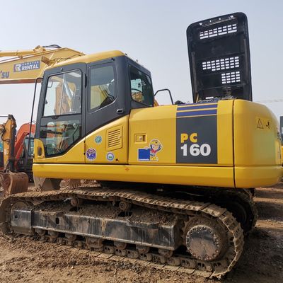 状態良好 中古のKOMATSU PC160 稼働重量16000kgの掘削機
