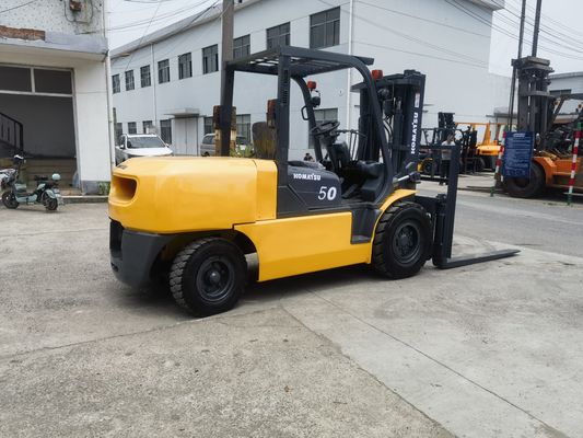 1200mm フォーク幅 手動電源 使用済み コマツー FD50 5トンのフォークリフト 状態良好