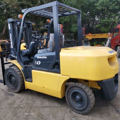 手動電源 日本 コマツー FD50 5 トンフォークリフト 横シフト 3 段階 2 段階