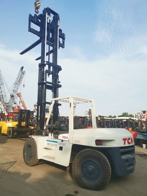 電力源 使用された10トンのTCMフォークリフト FD100とフォーク幅