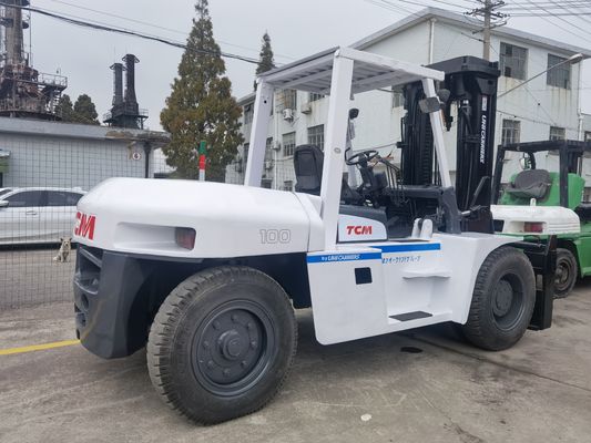 100トンのトヨタ 中古フォークリフト 日本 オリジナル 日本 10トンの大型フォークリフト TCM FD100