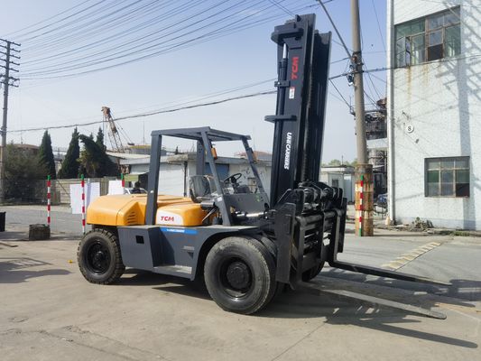 TCM FD100 10T 中古ディーゼルフォークリフト 5m マスト 6m 高さ サイドシフト 10000 KG 重量