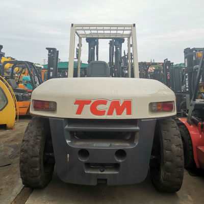 10トンの3mフォークリフト ディーゼルエンジンと通常のフォーク長さの使用TCM FD100フォークリフト