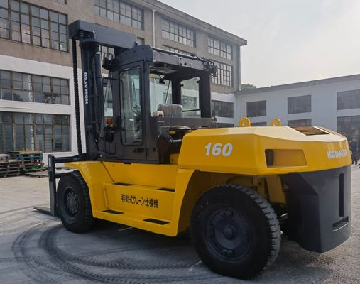 コマツー FD160 16トンのディーゼルフォークリフト 中古 家庭用 フォーク幅 1200mm