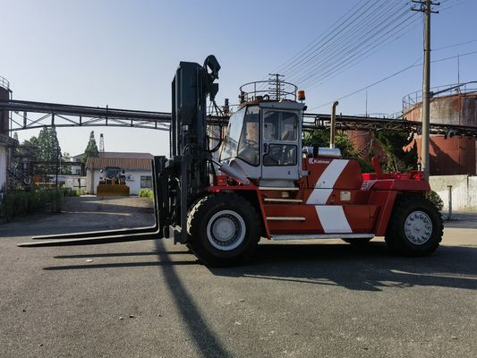 フォークの長さ 常用 カルマ 25 トンのコンテナ フォークの位置付け装置付き リッチスタッカー