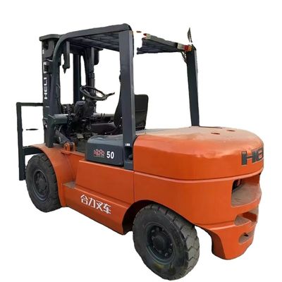 3段階ヘリ CPCD50 中古フォークリフト 製造工場コスト削減のための5トンの容量