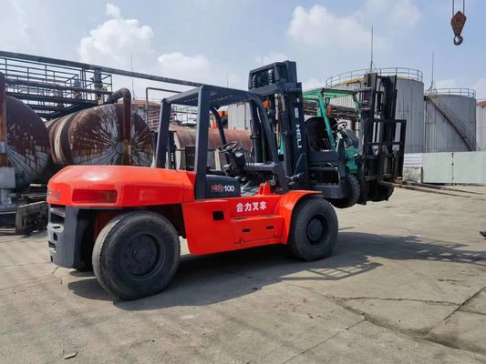 ヘリ FD100 10t フォークリフト 使用状態 10000 kg 重量 ディーゼルエンジンの電源