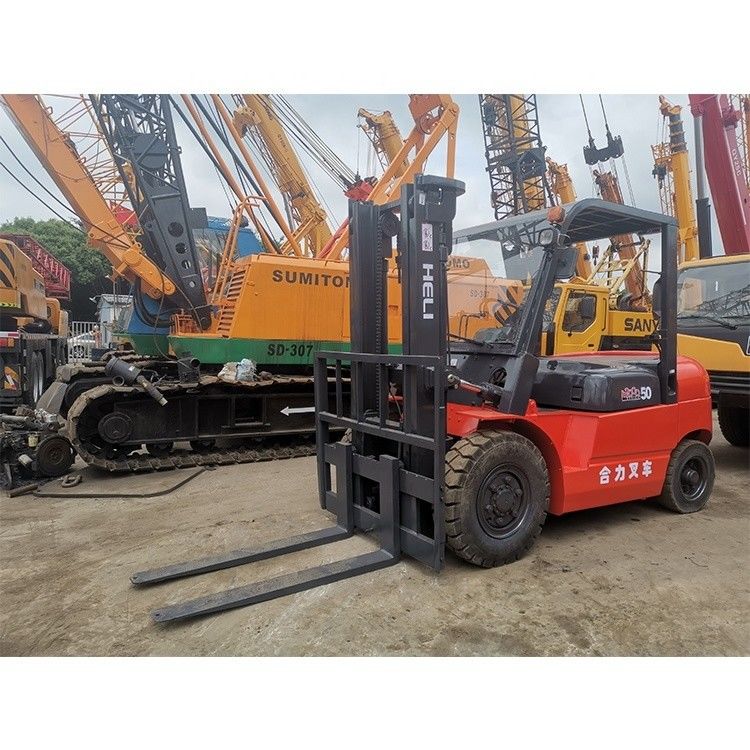 使用されたLONGHUA HELI50 5t 3000lb cpqd30フォーク 長さ ルーティン 室内 ダブル燃料 ガソリン ガソリン エンジン