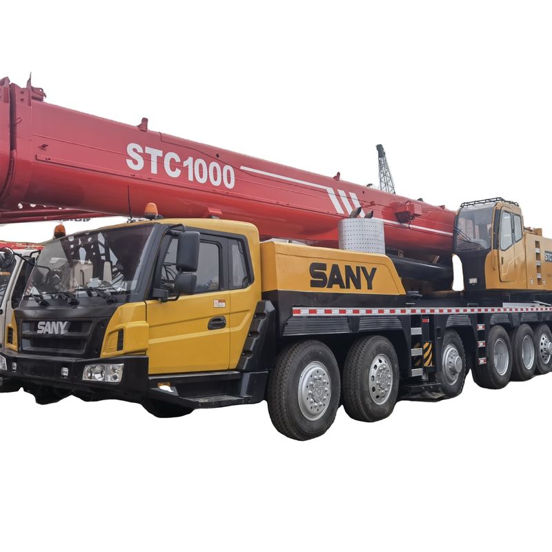 100トンのSANY STC1000 トラッククレーン 220トンの容量とオリジナルの液圧バルブ