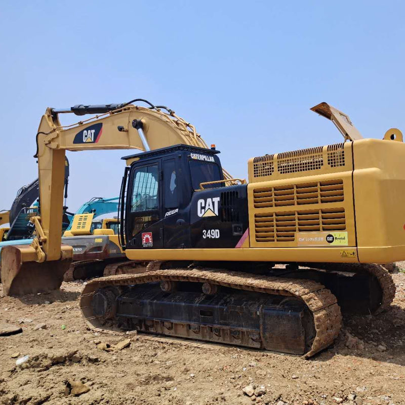 低労働時間 オリジナルエンジンのHydraulic Crawler Excavator 49TON CAT 349Dを使用