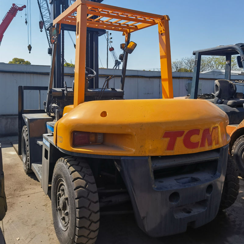 2019年 中古 日本製 7トンの TCMフォークリフト FD70 標準フォーク幅