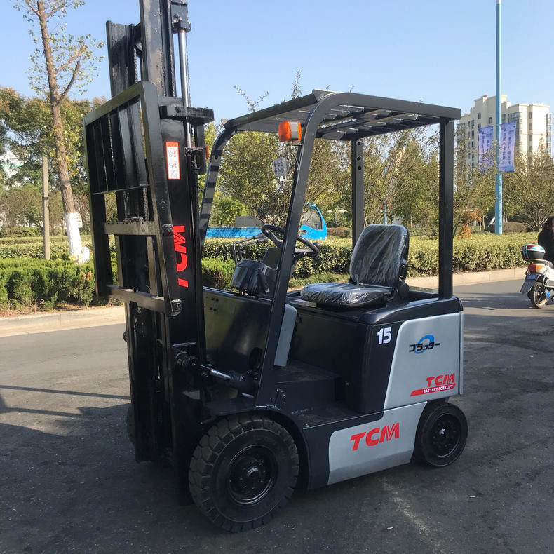 TCM FB15 上海のクラークフォークリフトで電池駆動の1.5トンのフォークリフト